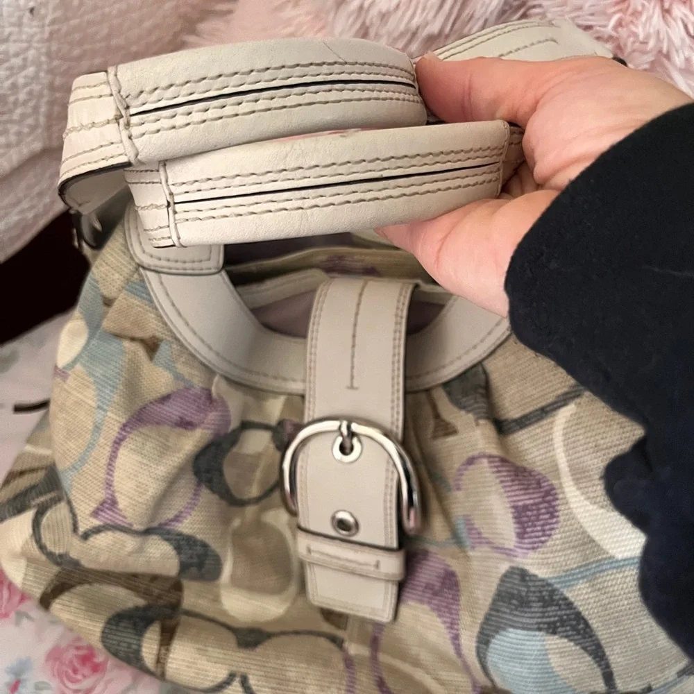 Coach Beige and Brown Women's Bag - Picture 8 of 12